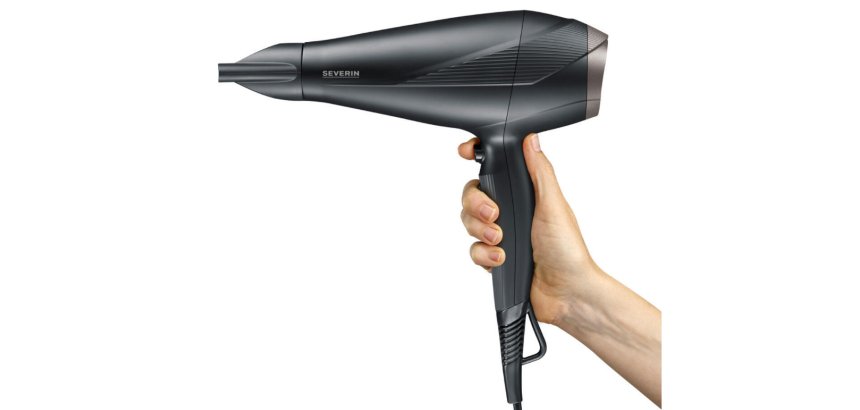 Severin HT 0167 hair dryer 2300 W Black, Silver