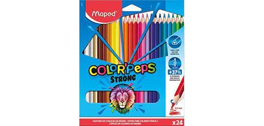 24 crayons de couleurs color'peps strong green       ultra-r sistants