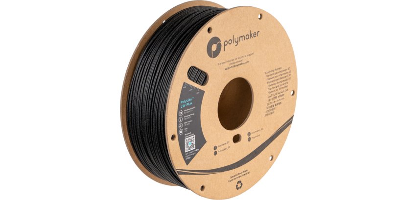 Polymaker PA08001 matériel d'impression 3D Acide polylactique (PLA) Noir 800 g