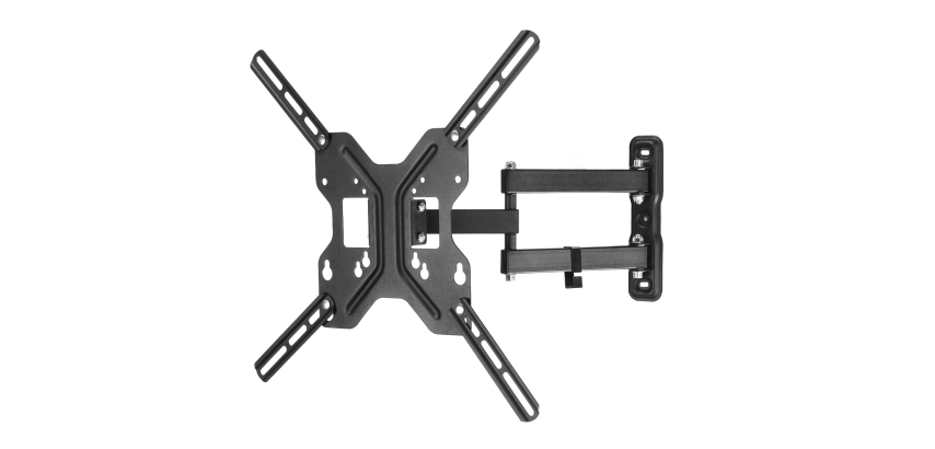 LINK Braccio A Muro A 3 Snodi Per Tv Fino A 25 Kg, 50" Fino A Vesa 400X400
