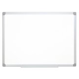 Tableau q-connect laqué magnétique cadre aluminium idéal collèges bureaux inclus accessoires fixation mur 200x100cm