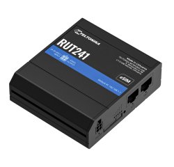 Teltonika RUT241 eSIM | Industrieller 4G-LTE-Router | Cat 4, 2x RJ45 100Mb/s, eSIM Routeur de réseau cellulaire