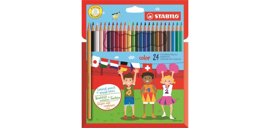 Pastelli Stabilo Color - diametro mina 2, 5 mm - Stabilo - astuccio 24 pezzi