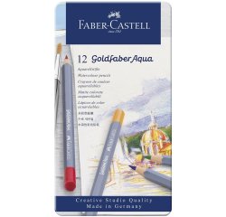 FABER-CASTELL Crayons de couleur aquarellables GOLDFABER