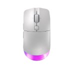 Souris Cherry XTRFY M50 Wireless gaming sans fil RGB - Connectivite filaire, Bluetooth et 2,4 GHz - Blanc