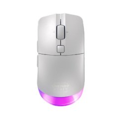 Souris Cherry XTRFY M50 Wireless gaming sans fil RGB - Connectivite filaire, Bluetooth et 2,4 GHz - Blanc