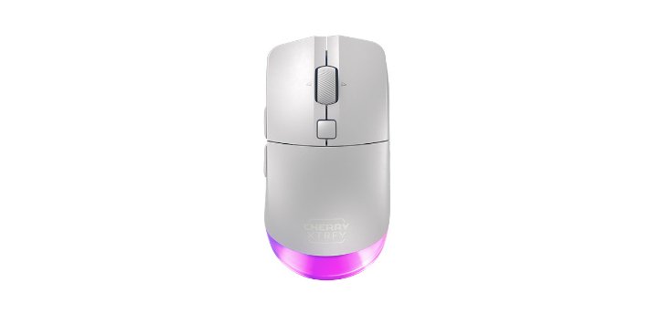 Souris Cherry XTRFY M50 Wireless gaming sans fil RGB - Connectivite filaire, Bluetooth et 2,4 GHz - Blanc