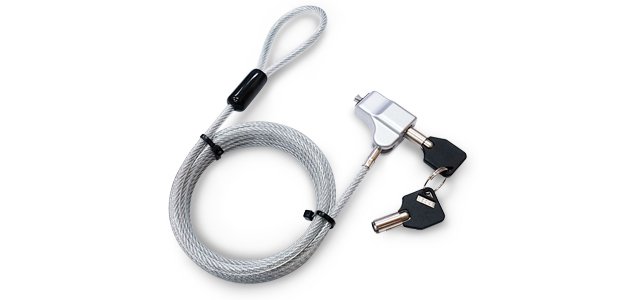 Hamlet XNBLOCK200KW cavo di sicurezza Argento 2 m