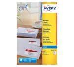 Etiquette adresse 63,5 x 38,1 mm Avery J8160-25 - Boîte de 525