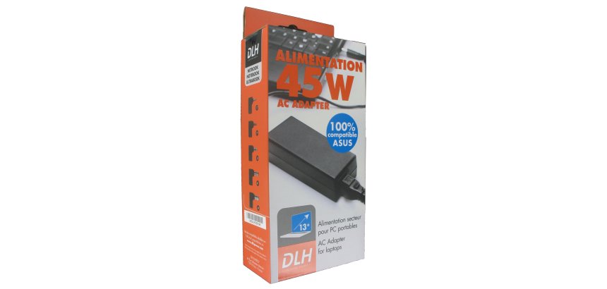 DLH Alimentation secteur 45W Asus 100% compatible (sauf USB-C)