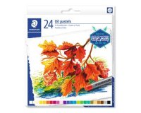 Pastels a l'huile staedtler 2420 design journey assortis  - lot de 12 etuis carton de   24 un