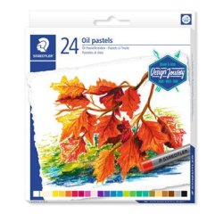 Pastels a l'huile staedtler 2420 design journey assortis  - lot de 12 etuis carton de   24 un