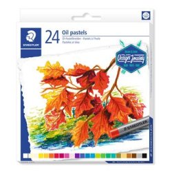 Pastels a l'huile staedtler 2420 design journey assortis  - lot de 12 etuis carton de   24 un