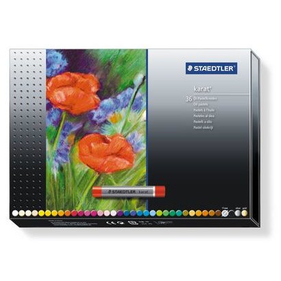 Crayons cire staedtler  2420 edition design journey pastel a l huile coloris assortis    etui de 36