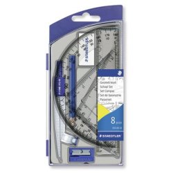 Set scolaire 1 compas de précision avec attache-compas universelle intégrée + accessoires
