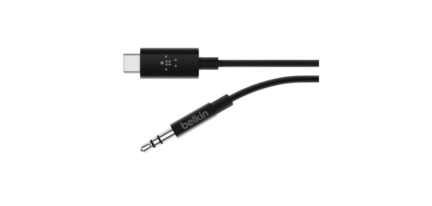 Belkin RockStar™ 3.5mm Audio Cable with USB-C™ Connector câble audio USB C 3,5mm Noir