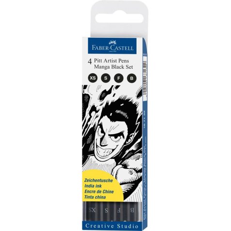 Faber-Castell 167132 fineliner Black 4 pc(s)
