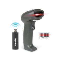 Hamlet HBCS1D10W barcode reader Handheld bar code reader 1D Laser Black