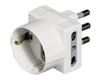bticino S3611D adattatore per presa di corrente Tipo L (IT) Bianco