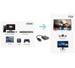 Hamlet XVAHDM-VGA video cable adapter HDMI Type A (Standard) VGA (D-Sub) Black