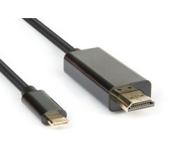 Hamlet XVAUC-HDM4K20 cavo e adattatore video 2 m USB tipo-C HDMI tipo A (Standard) Nero