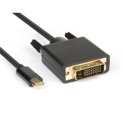 Hamlet XVAUC-DV4K20 cavo e adattatore video 2 m USB tipo-C DVI Nero