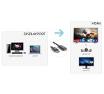 Hamlet XVCDP-HDM18 video cable adapter 1.8 m DisplayPort HDMI Type A (Standard) Black