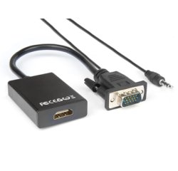 Hamlet XVAVGA-HDMA video cable adapter VGA (D-Sub) HDMI Type A (Standard) Black