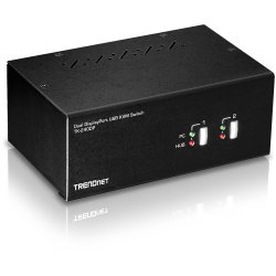 Trendnet TK-240DP commutateur écran, clavier et souris Noir