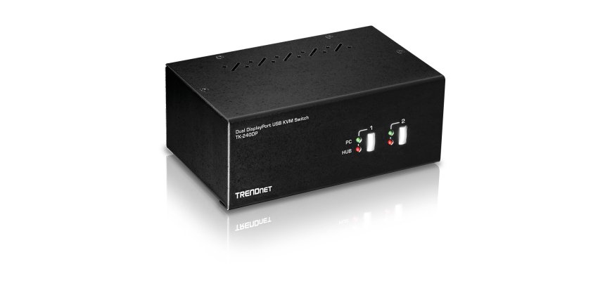 Trendnet TK-240DP commutateur écran, clavier et souris Noir