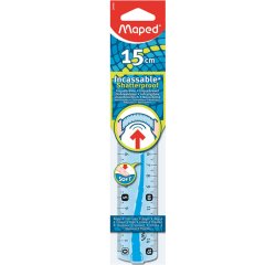 Maped 244060 Righello da scrivania 150 mm Plastica Colori assortiti 1 pz