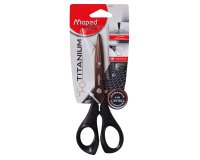 Ciseaux maped expert titanium symétriques lames ultra résistantes 170mm anneaux ergonomiques 3d plastique recyclé