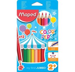 my first Crayons de couleur COLOR'PEPS JUMBO, étui 12