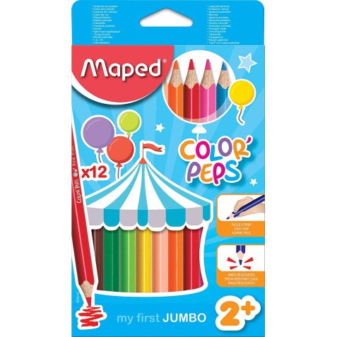 my first Crayons de couleur COLOR'PEPS JUMBO, étui 12