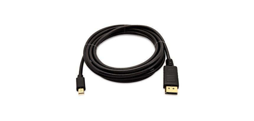 V7 Mini-DisplayPort (m) de 3 m a DisplayPort (m) - Color negro