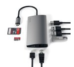 Satechi Multi-Port Adapter V2 Dock st. USB 3.2 Gen 1 (3.1 Gen 1) Type-C Gris