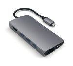 Satechi Multi-Port Adapter V2 Dock st. USB 3.2 Gen 1 (3.1 Gen 1) Type-C Gris