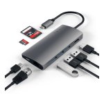 Satechi Multi-Port Adapter V2 Dock st. USB 3.2 Gen 1 (3.1 Gen 1) Type-C Gris