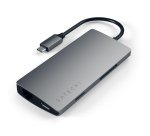 Satechi Multi-Port Adapter V2 Dock st. USB 3.2 Gen 1 (3.1 Gen 1) Type-C Gris