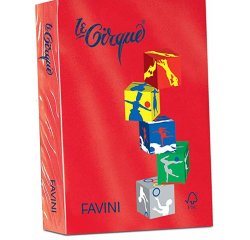 Carta Le Cirque - A3 - 80 gr - rosso scarlatto 209 - Favini - conf. 500 fogli