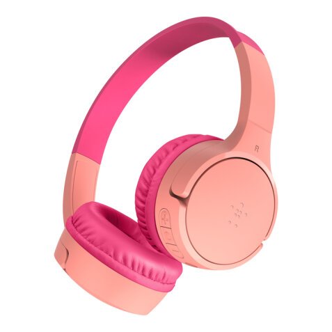 Belkin SoundForm Mini Headset Draadloos Hoofdband Oproepen/muziek USB Type-C Roze