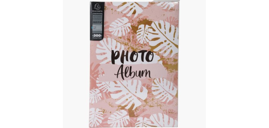 Album photos à pochettes 300 photos 10x15cm PASTEL TROPIC - Format 22,5 x32,5cm - Visuel