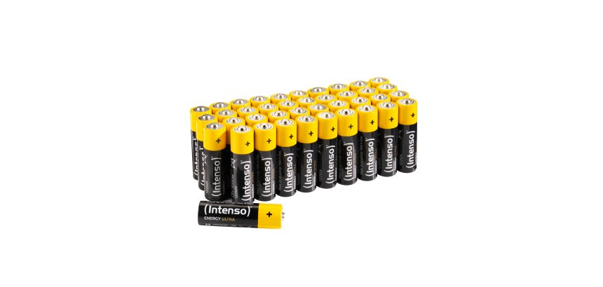 Intenso 7501520 - Energy Ultra Alkaline Batterie AA Mignon 40er-Pack - Batterie Batteria monouso Stilo AA Alcalino