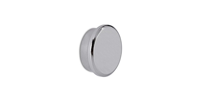 Aimant puissant néodyme, diamètre: 25 mm, nickelé