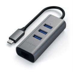 Satechi ST-TC2N1USB31AM station d'accueil USB 3.2 Gen 1 (3.1 Gen 1) Type-C Gris