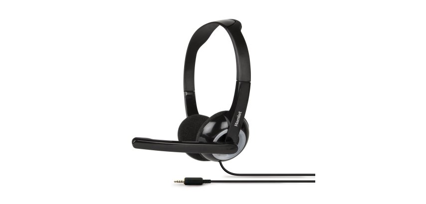 Hamlet Smart Auricolare Cablato A Padiglione Ufficio Nero, Argento