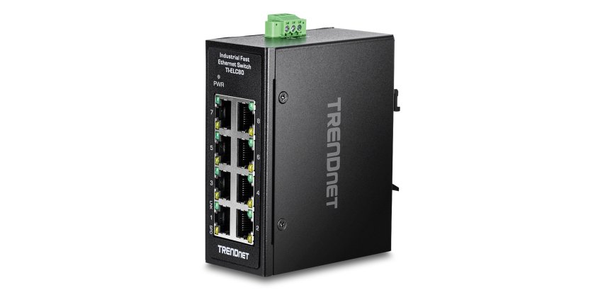 Trendnet TI-ELC80 commutateur réseau Non-géré Fast Ethernet (10/100) Noir