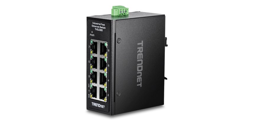 Trendnet TI-ELC80 commutateur réseau Non-géré Fast Ethernet (10/100) Noir