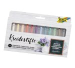 Assortiment crayons craies folia pour vitres effacable   12 unites coloris assortis
