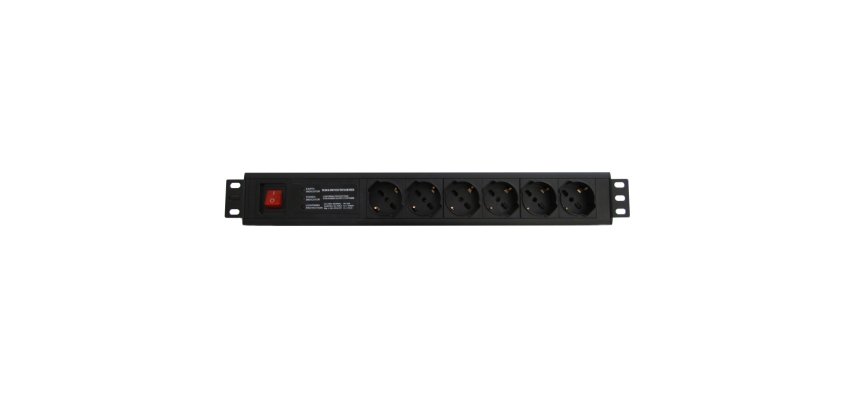 WP WPN-PDU-I06-06 protezione da sovraccarico Nero 6 presa(e) AC 250 V